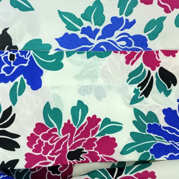 Vintage 1980s Floral Bloom Lightweight Skirt Medium Inner Visions Ship'n Shore - Picture 5 of 11